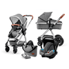 Kinderkraft Carro de bebé combi 3 en 1 Veo grey