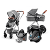 Kinderkraft Combikinderwagen 3 in 1 Veo grey