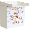 Polini Kids Puslebord Simple 1580 hvid med blomster