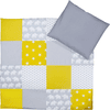 Ullenboom Set de ropa de cama de bebé Elephant Yellow 80 x 80 cm + 35 x 40 cm 