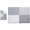 Ullenboom Set biancheria da letto per bambini Stelle grigie 135 x 100 cm + 40 x 60 cm 
