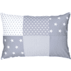 Ullenboom Taie d'oreiller enfant patchwork étoiles grises 40x60 cm