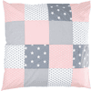 Ullenboom Federa cuscino a toppe 80 x 80 cm rosa grigio
