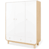 Pinolino Armoire enfant 3 portes Round bois blanc/naturel