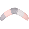 Ullenboom Patchwork Voedingskussen Roze Grijs 190 x 38 cm