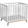 Schardt Parque infantil bebé Holly blanco/nature 75 x 97cm estrellitas gris