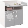 Polini Kids Skötbord French Teddy 1270 vitgrå