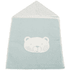 DAVID FUSSENEGGER Couverture bébé avec capuche ours vert clair 45x76 cm
