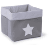 CHILDHOME Aufbewahrungsbox grau Streifen 32 x 32 x 29 cm