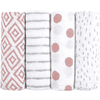 emma & noah Lange bébé rose 70x70 cm lot de 4