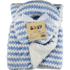 HÜTTE & CO Couverture bébé et coussin tour de cou bleu 75x100 cm