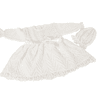 HOBEA Dopklänning Joahanna med keps vit 