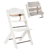 Treppy® Chaise haute évolutive blanc avec coussin Stars