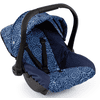 bayer Design Puppen-Autositz mit Dach blau mit Muster
