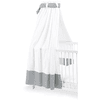 Pinolino Ciel de lit enfant blanc/gris 140x70 cm