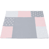 Ullenboom lappeteppe Skiftematteomslag rosa grå 75x85 cm