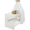 Schardt Lit enfant complet Classic White Big Stars beige 60x120 cm