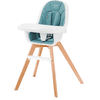 Kinderkraft Chaise haute évolutive Tixi 2en1 turquoise