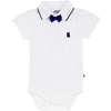 JACKY Body enfant manches courtes noeud papillon amovible blanc/bleu marine 