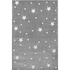 Juego LIVONE y alfombra infantil Kids Love Alfombras gris Heaven plateado/blanco, 120 x 170 cm