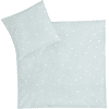 JULIUS ZÖLLNER Jersey sengetøj lama / stjerne mint 80 x 80 cm