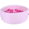 knorr® toys  bollbad mjuk - Mysig hjärtros inklusive 300 bollar mjuk rosa