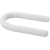 babybay® Nestchenschlange Piqué perlgrau Punkte weiß