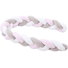 babybay ® Protector para nido trenza blanco/beige/rosa 200 cm