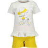 BLUE SEVEN  Girls Set van 2 T-Shirt + Shorts Wit