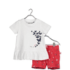 BLUE SEVEN  Tunica a 2 pezzi per bambini + Shorts bianco