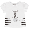 KANZ baby-t-skjorte b høyre hvit | hvit