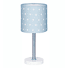 Lámpara de mesa LIVONE Happy Style para niños DOTS azul/blanco
