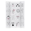 Rotho Baby design Klínová přebalovací rohož Happy Faces bílá 50 x 70 cm