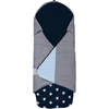ULLENBOOM ® Manta envuelta Azul Azul claro Gris 98 x 98 x 2 cm