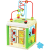 Bino Cube de motricité, bois multicolore