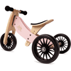 Kinderfeets® Tricycle draisienne évolutif 2en1 Tiny Tot Plus, bois rose