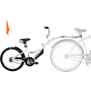 WeeRide Rimorchio per biciclette tandem Copilot White 