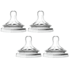 Philips Avent Natural - Speen voor fles SCF046/27, viskeuze voeding, vanaf 6 maanden, 2 x 2 stuks