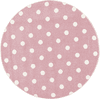 LIVONE børnetæppe Børn elsker tæpper CIRCLE pink / hvid 160 cm rund 