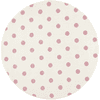 LIVONE barneteppe Barn elsker Rugs CIRCLE krem ??/ rosa 160 cm rund