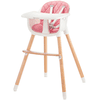 Kinderkraft Sienna rosotucí jídelní židlička pink