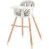 Kinderkraft Sienna rostoucí jídelní židlička grey