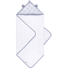 emma &amp; noah hooded handdoek ruitje blauw 80 x 80 cm 