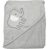 HÜTTE & CO badehåndklæde med hætte grå 100 x 100 cm