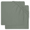 jollein Prostěradlo Jersey 2-pack ash green 60x120 cm