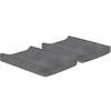jollein Wickelkissenbezug storm grey 2er-Pack 50 x 70 cm