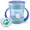 NUK láhev na pití Mini Magic Glow in the Dark Set v modré barvě