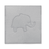 JULIUS ZÖLLNER Krabbeldecke Terra Elefant grau 120 x 120 cm