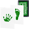 kiinda Stempelkussen babyhandje en voetafdruk, in groen