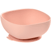 BEABA Silikonskål med sugkopp rosa